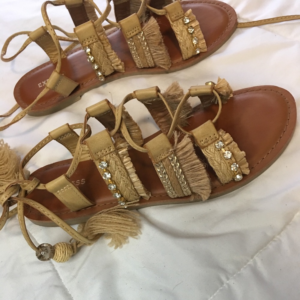 Express lace up sandals